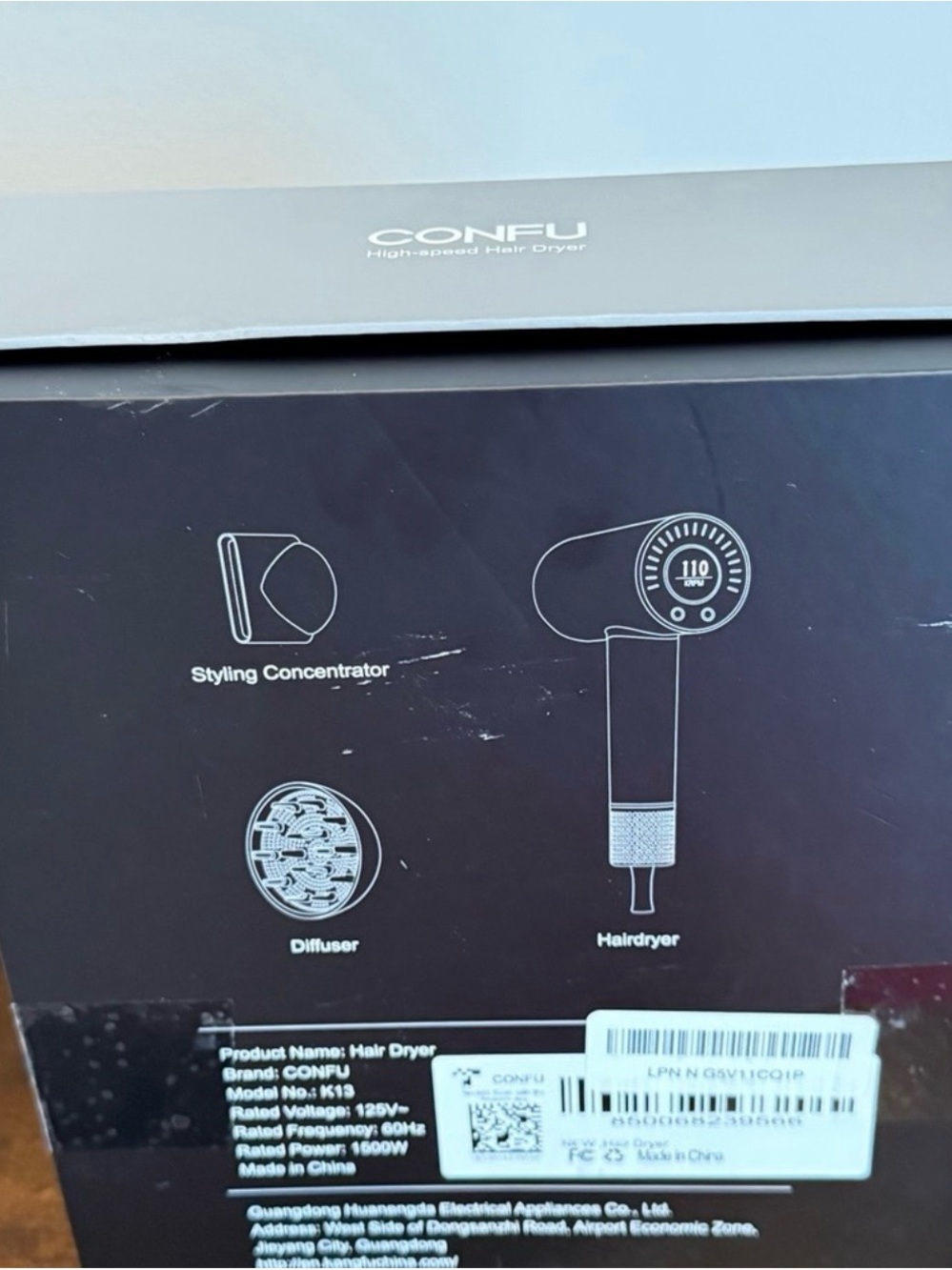 Pink High-Speed Hair Dryer with Magnetic Diffuser & Concentrator - Picture 5 of 5